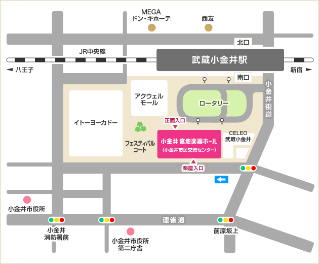 小金井市民交流センター地図