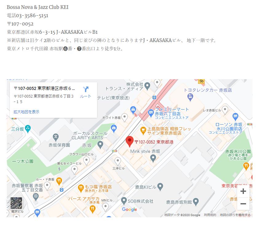 赤坂kei地図 