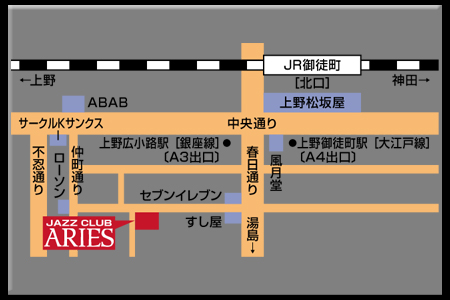 上野アリエス地図
