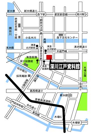 深川江戸資料館地図