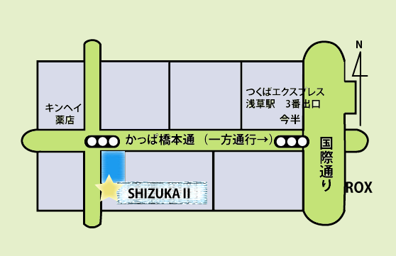 SHIZUKA Ⅱの地図